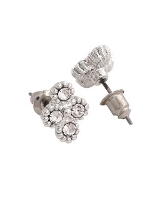 silver metal studs earring - 17542876 - Standard Image - 4