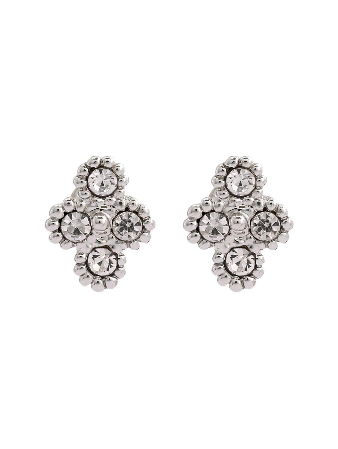 silver metal studs earring - 17542876 - Zoom Image - 2