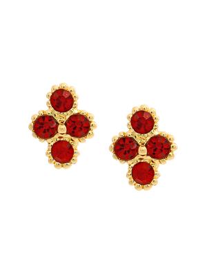 red metal studs earring - 17542877 - Standard Image - 2