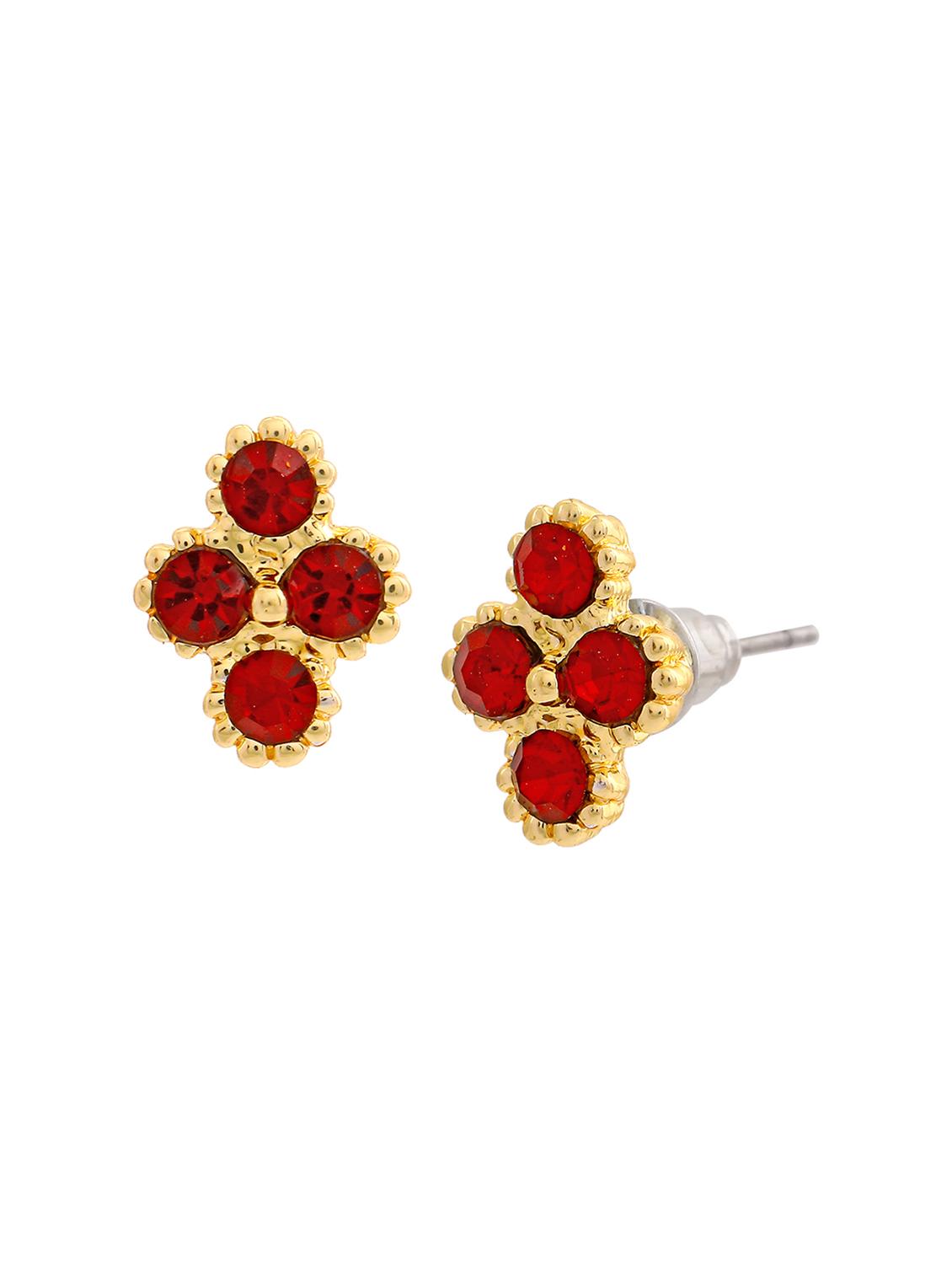 red metal studs earring - 17542877 - Zoom Image - 3