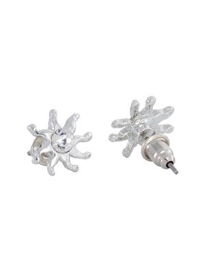 silver metal studs earring - 17542878 - Standard Image - 3