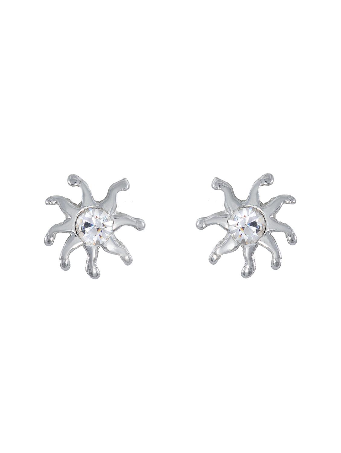silver metal studs earring - 17542878 - Zoom Image - 2