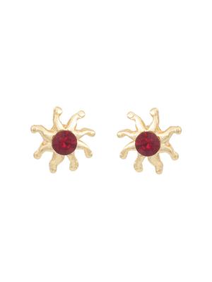 red metal studs earring - 17542879 - Standard Image - 2