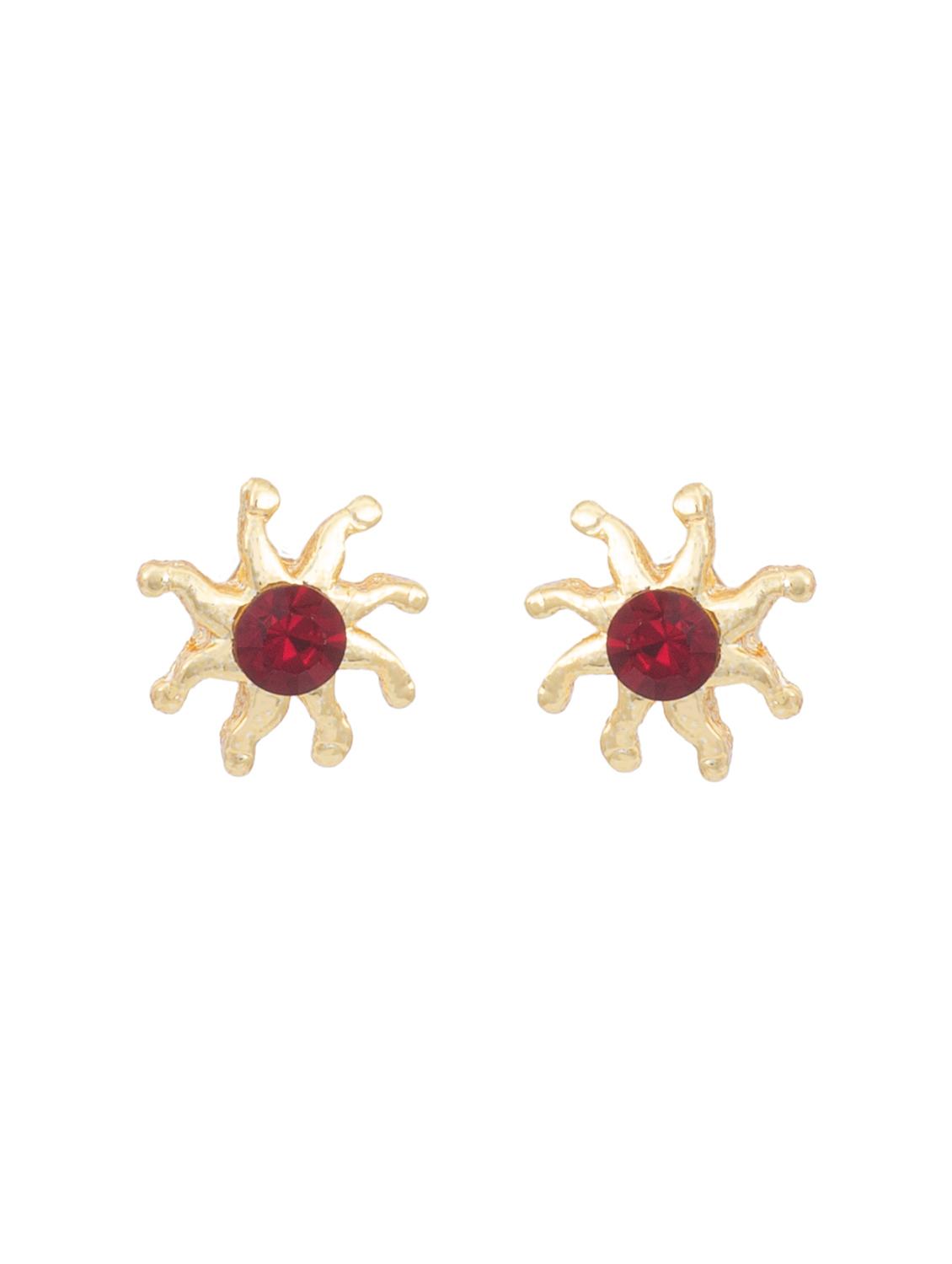 red metal studs earring - 17542879 - Zoom Image - 2