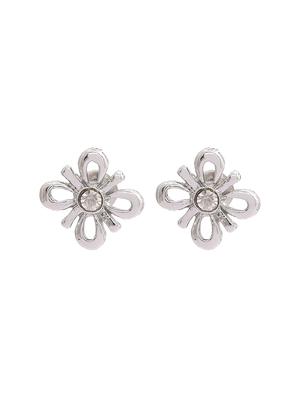 silver metal studs earring - 17542880 - Standard Image - 2