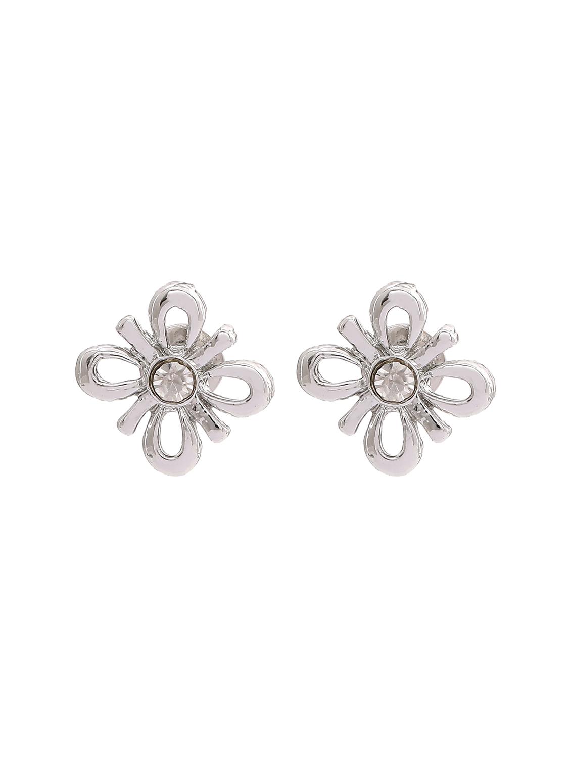 silver metal studs earring - 17542880 - Zoom Image - 2