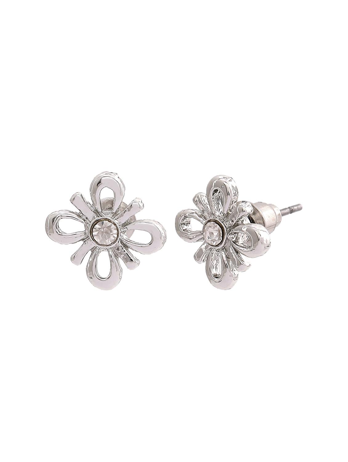 silver metal studs earring - 17542880 - Zoom Image - 3