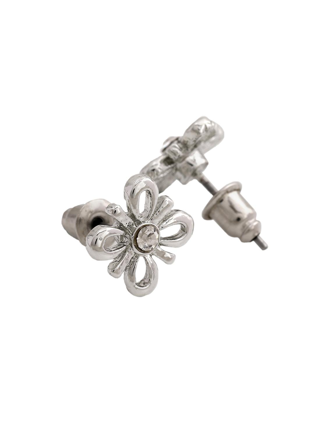 silver metal studs earring - 17542880 - Zoom Image - 4