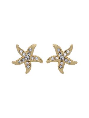 gold metal studs earring - 17542887 - Standard Image - 2