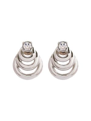 silver metal studs earring - 17542889 - Standard Image - 2