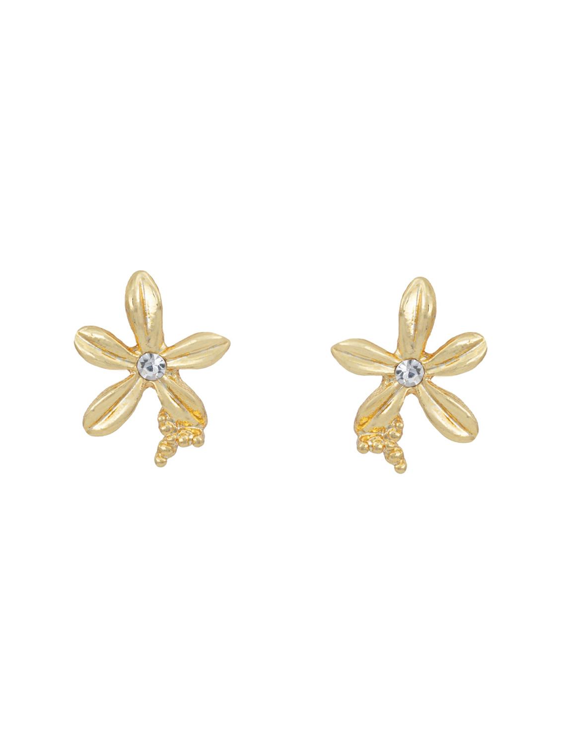 gold metal studs earring - 17542892 - Zoom Image - 3