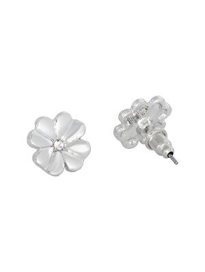 silver metal studs earring - 17542893 - Standard Image - 3