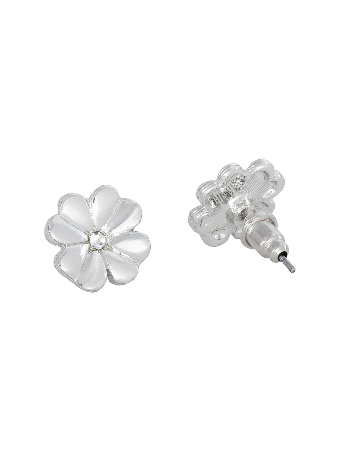 silver metal studs earring - 17542893 - Zoom Image - 3