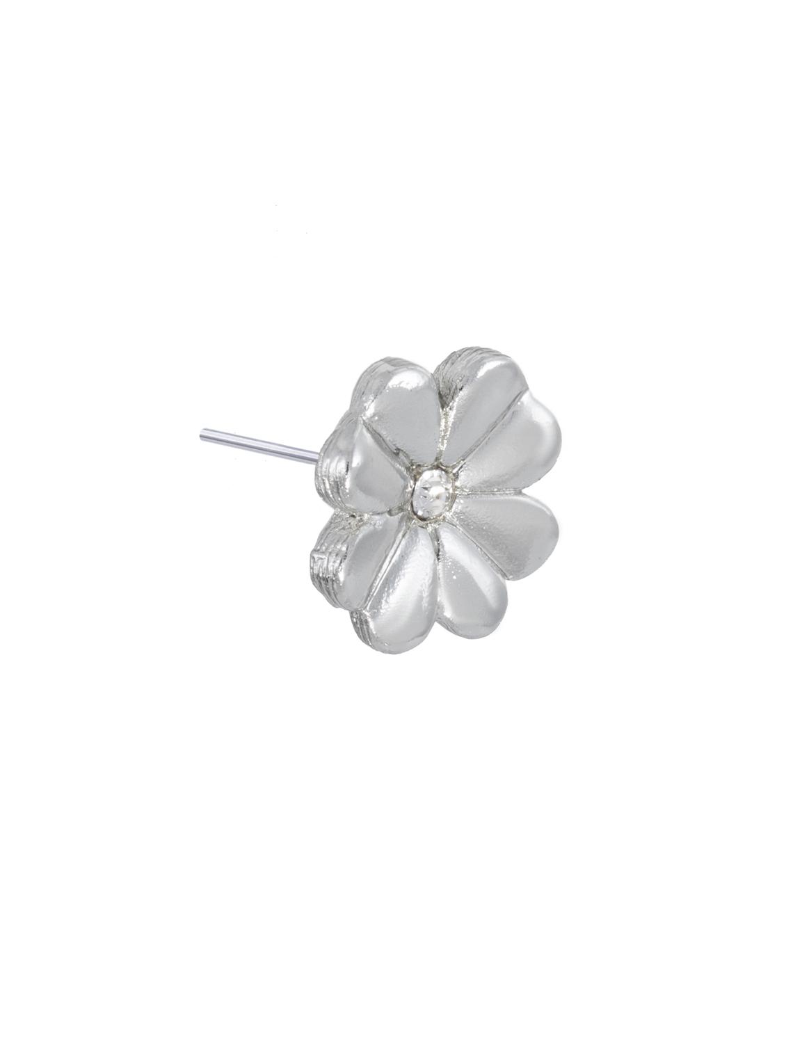 silver metal studs earring - 17542893 - Zoom Image - 4