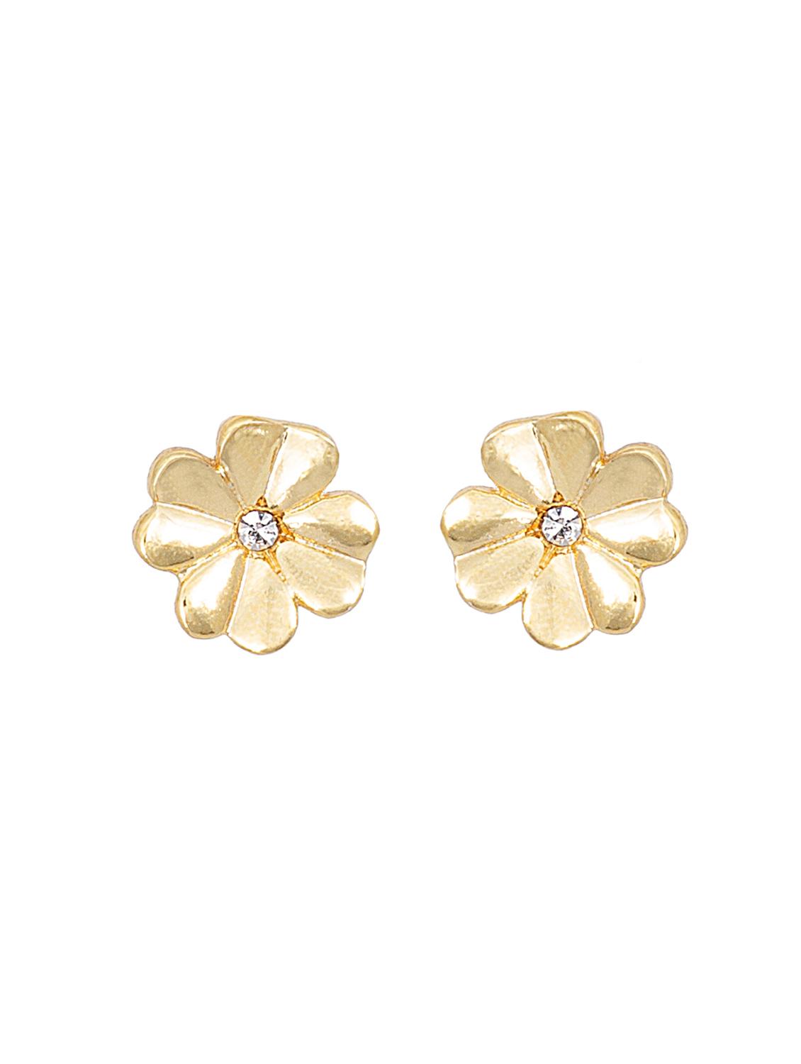 gold metal studs earring - 17542894 - Zoom Image - 3
