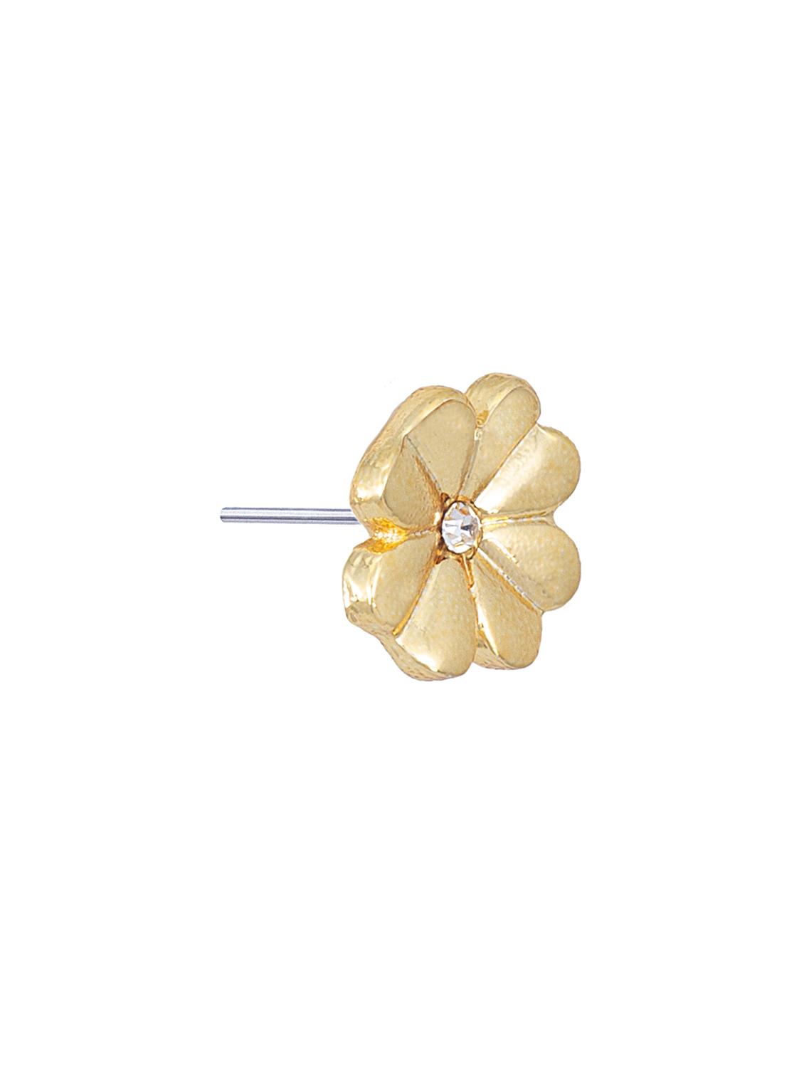 gold metal studs earring - 17542894 - Zoom Image - 4