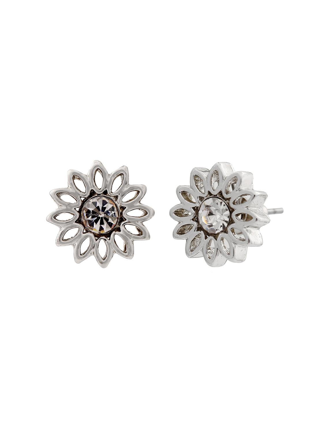 silver metal studs earring - 17542895 - Zoom Image - 2