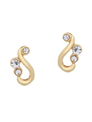 gold metal studs earring - 17542910 - Standard Image - 2