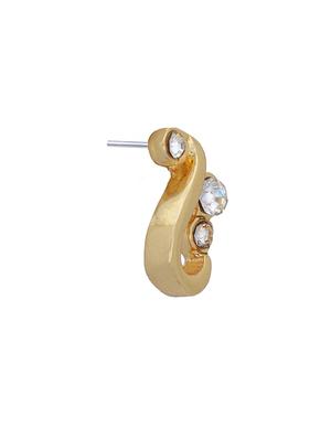 gold metal studs earring - 17542910 - Standard Image - 4