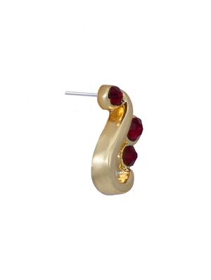 red metal studs earring - 17542911 - Standard Image - 4
