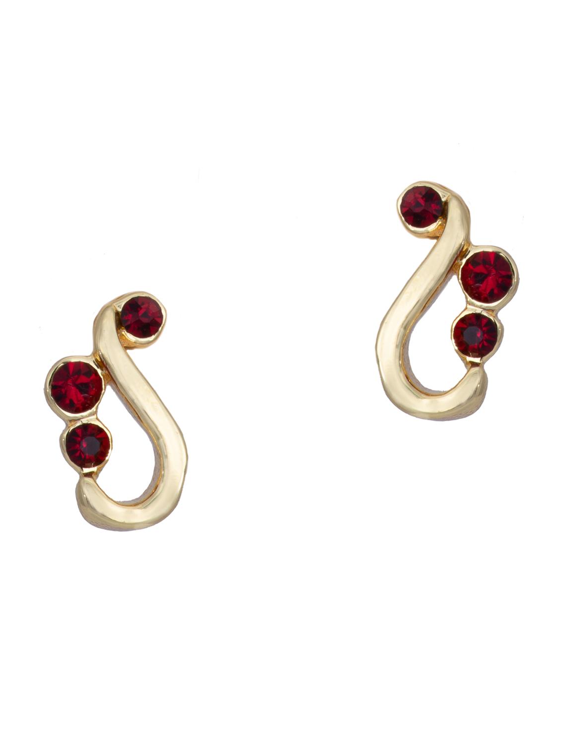 red metal studs earring - 17542911 - Zoom Image - 2