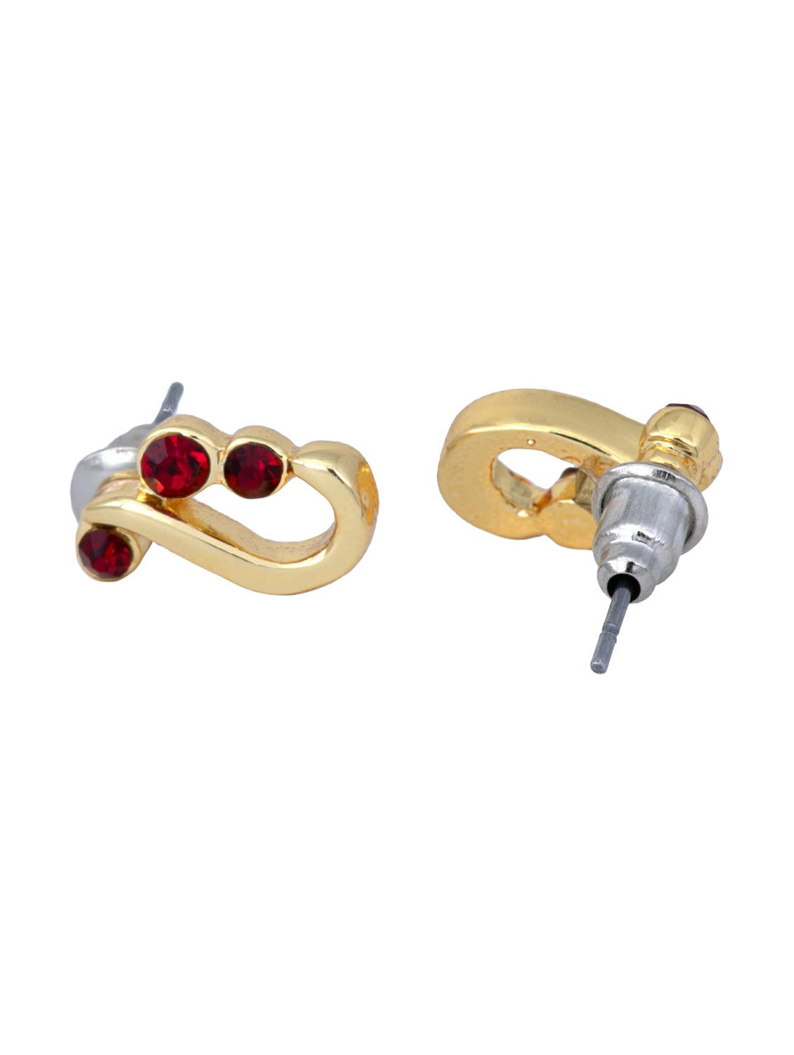 red metal studs earring - 17542911 - Zoom Image - 3