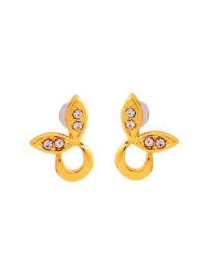 gold metal studs earring - 17542914 - Standard Image - 2