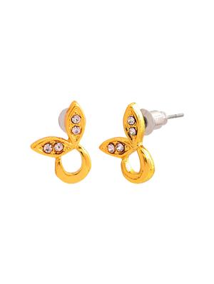 gold metal studs earring - 17542914 - Standard Image - 4