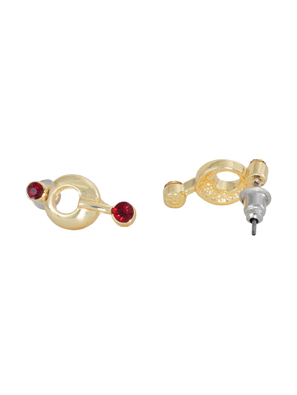 red metal studs earring - 17542917 - Zoom Image - 2