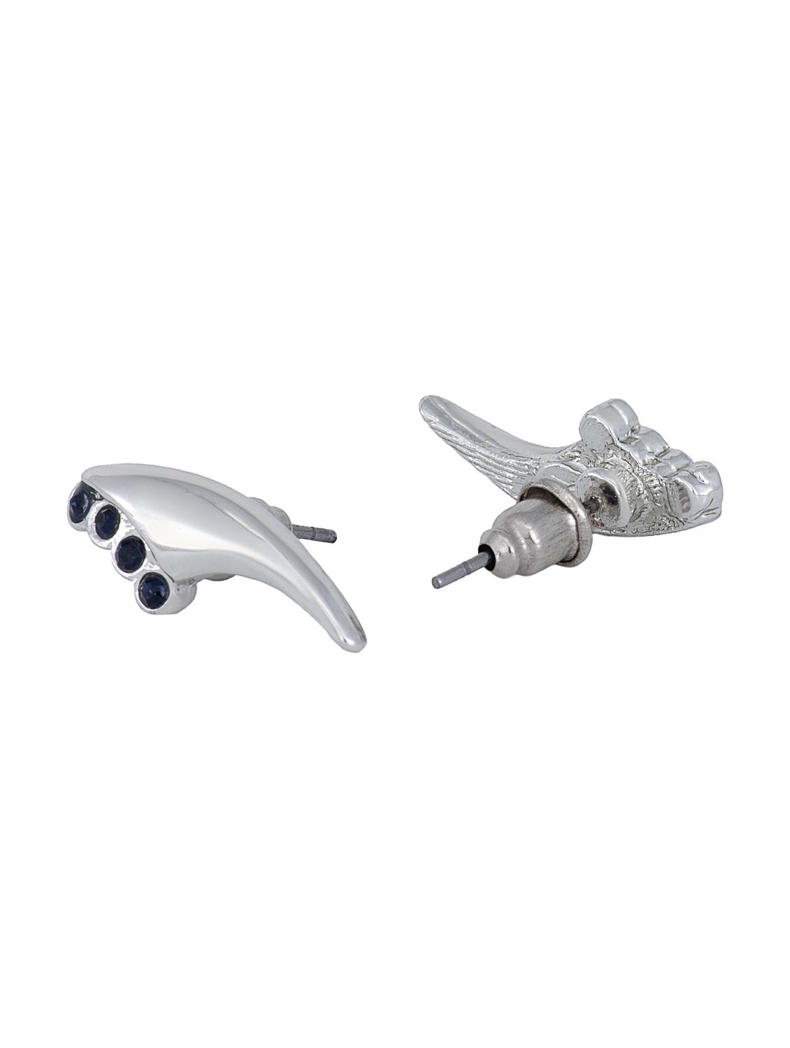 blue metal studs earring - 17542918 - Zoom Image - 3