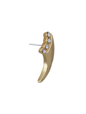 gold metal studs earring - 17542919 - Standard Image - 4