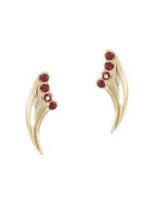red metal studs earring - 17542920 - Standard Image - 2