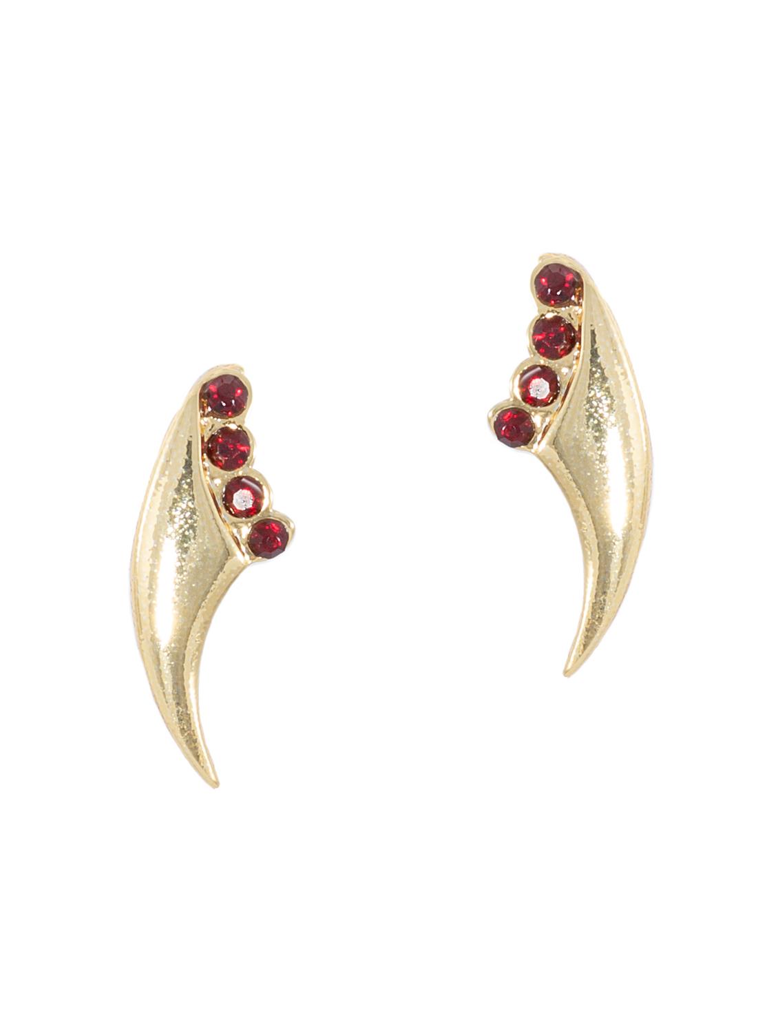 red metal studs earring - 17542920 - Zoom Image - 2
