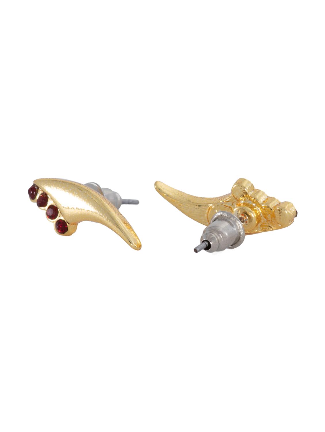 red metal studs earring - 17542920 - Zoom Image - 3