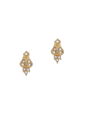 gold metal studs earring - 17542921 - Standard Image - 2