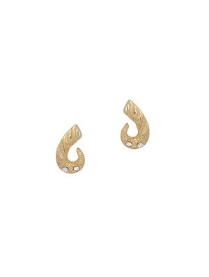 gold metal studs earring - 17542923 - Standard Image - 2