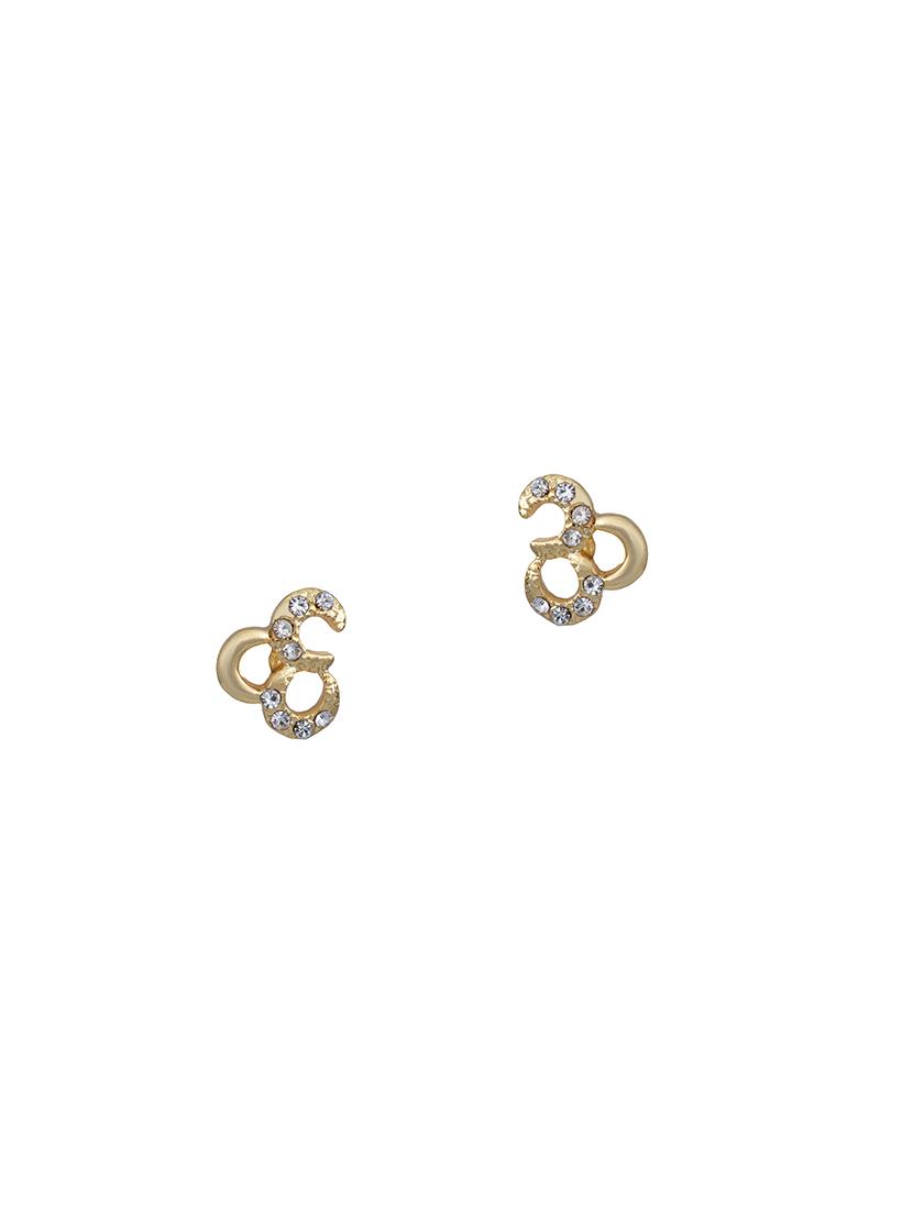 silver metal studs earring - 17542924 - Zoom Image - 2
