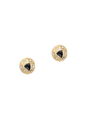 gold metal studs earring - 17542925 - Standard Image - 2