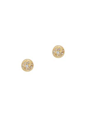 gold metal studs earring - 17542926 - Standard Image - 2