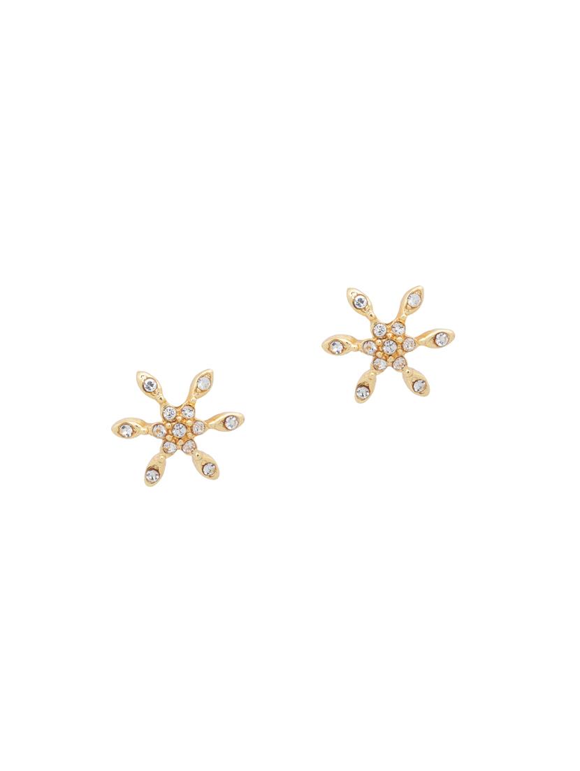 gold metal studs earring - 17542930 - Zoom Image - 2