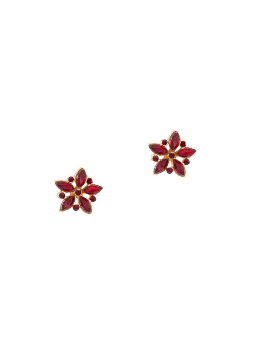 red metal studs earring - 17542932 - Zoom Image - 2