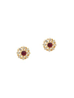 red metal studs earring - 17542934 - Standard Image - 2