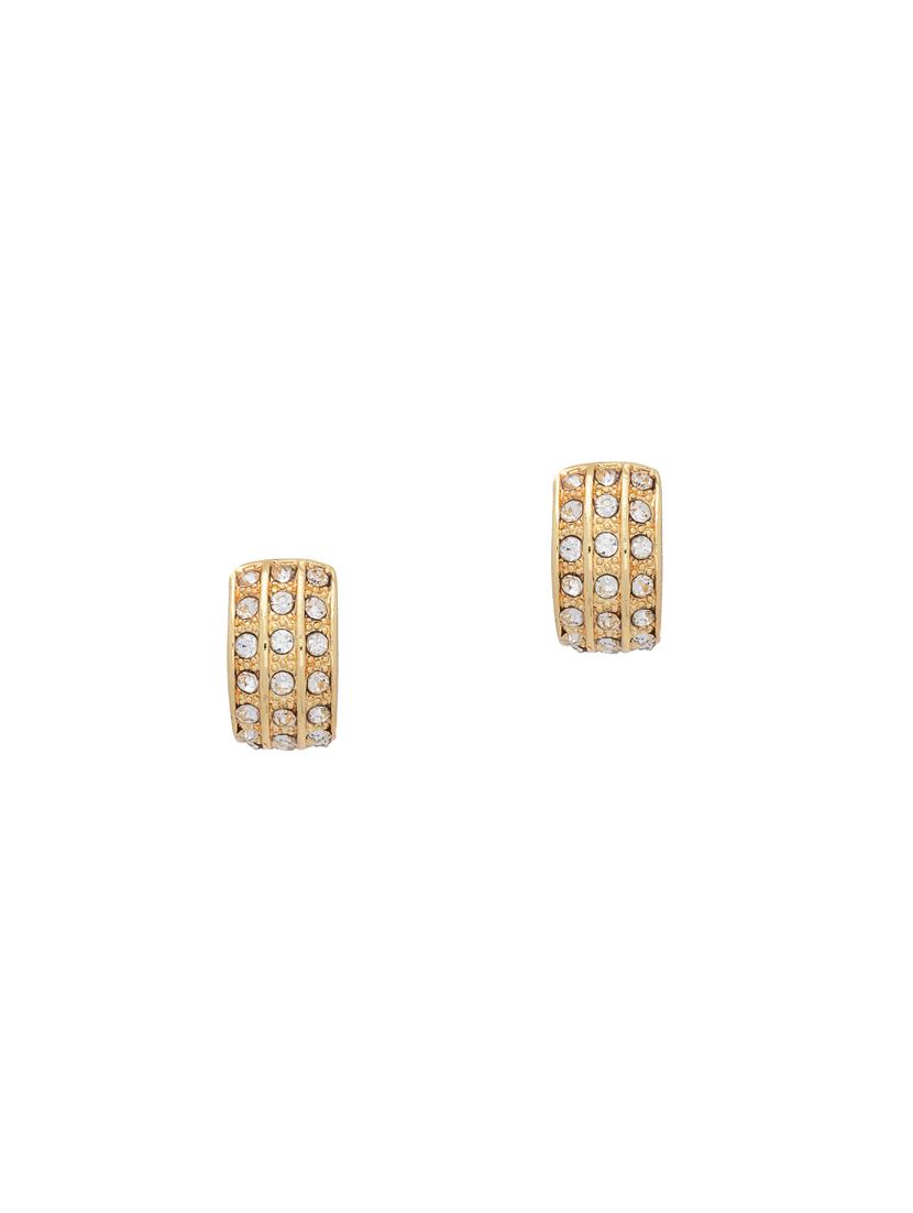 gold metal studs earring - 17542936 - Zoom Image - 2