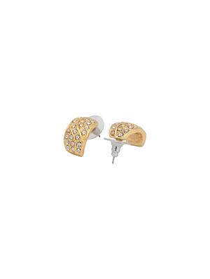 gold metal studs earring - 17542937 - Standard Image - 3