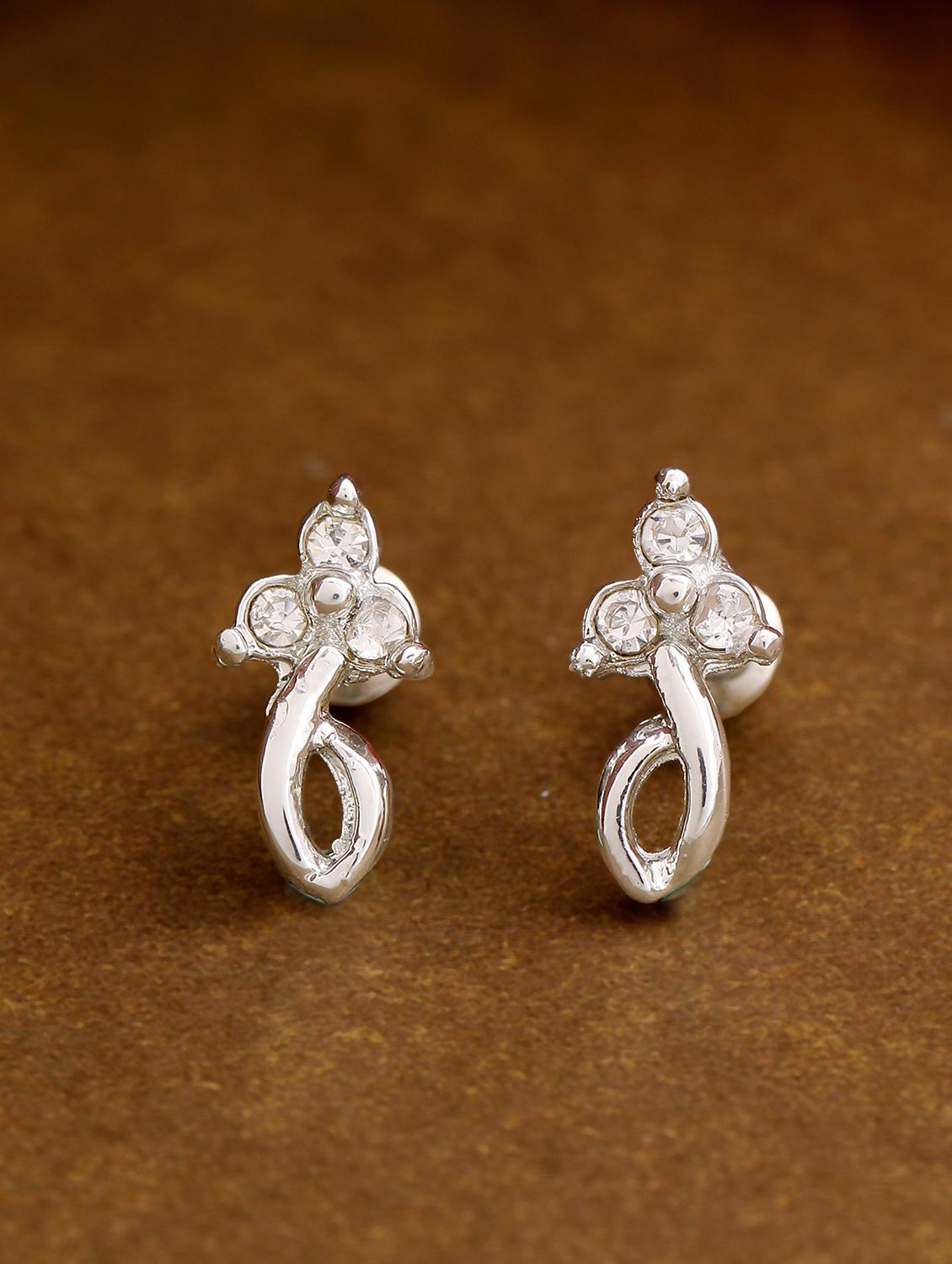 silver metal studs earring - 17542941 - Zoom Image - 1
