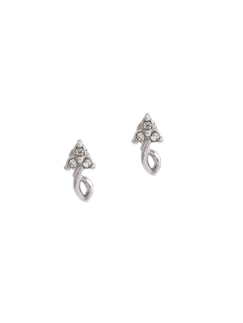 silver metal studs earring - 17542941 - Zoom Image - 2