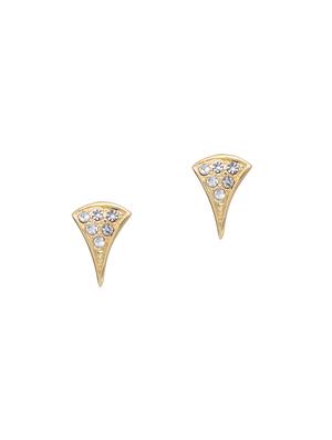 gold metal studs earring - 17542948 - Standard Image - 2