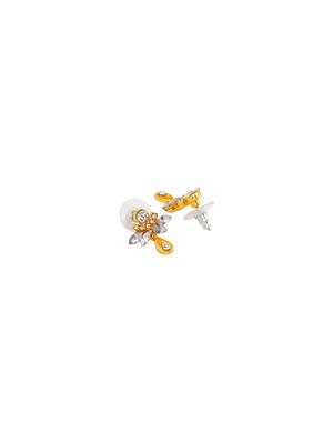 silver metal drop earring - 17542954 - Standard Image - 3