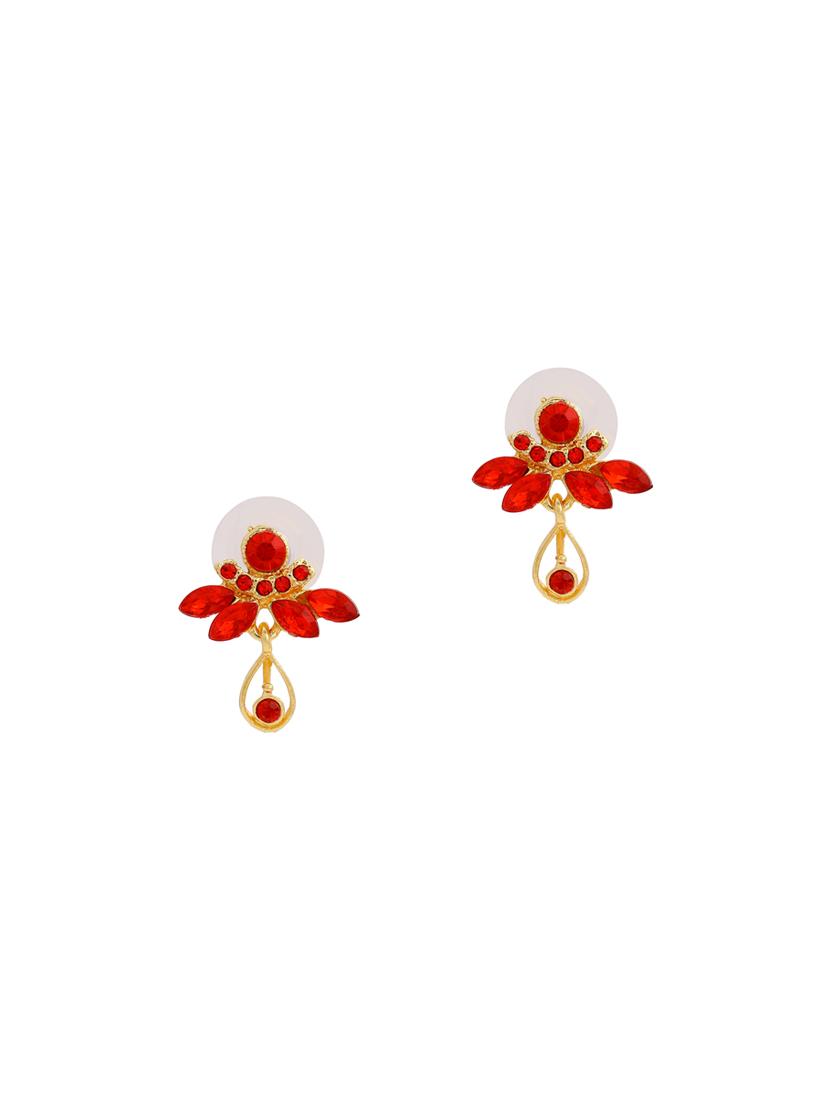 red metal drop earring - 17542955 - Zoom Image - 2