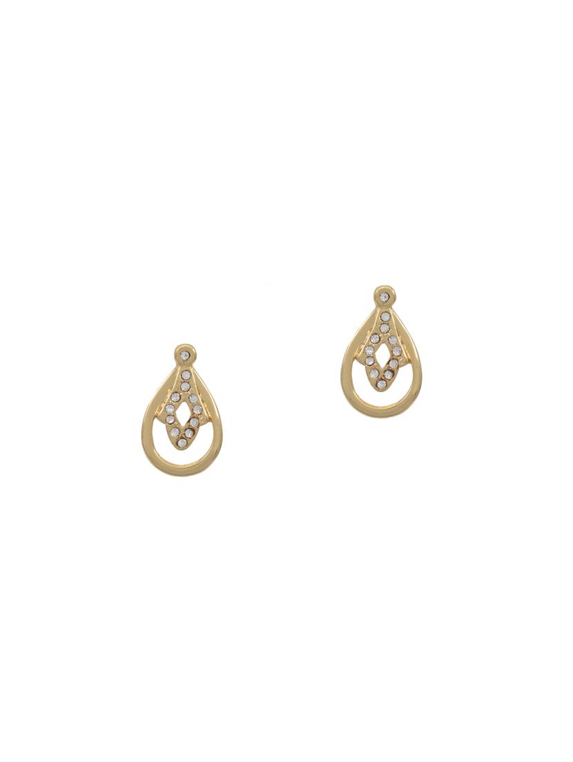 gold metal studs earring - 17542956 - Zoom Image - 2